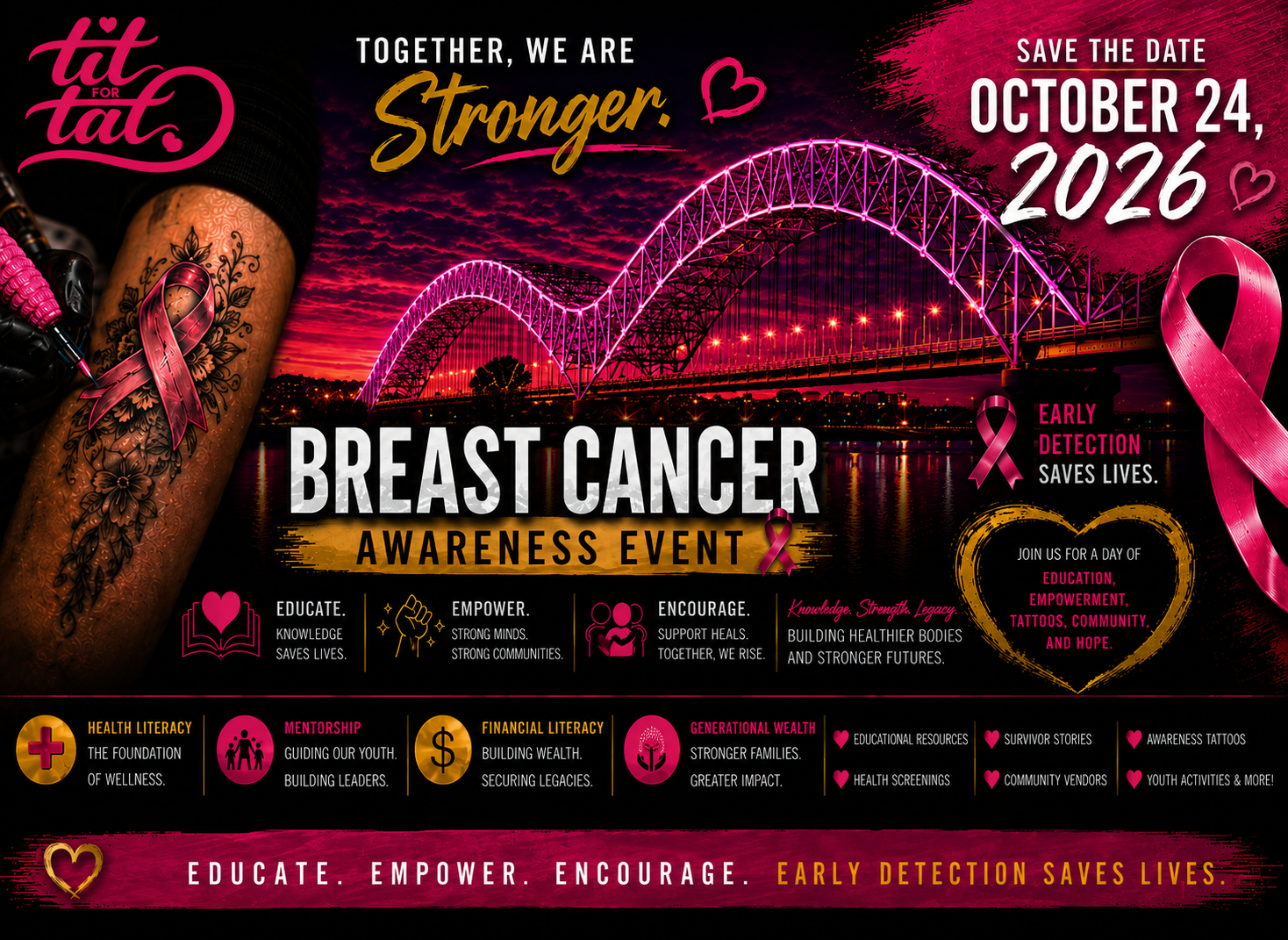 Tit for Tat: Breast Cancer Awareness Event — October 24, 2026
